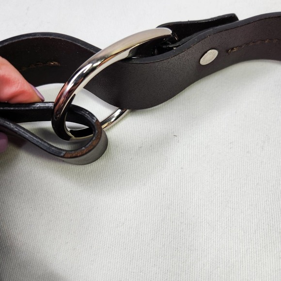 Vintage Dooney & Bourke Alligator Embossed Purse Hand Bag Leather Dark Brown - Picture 5 of 12